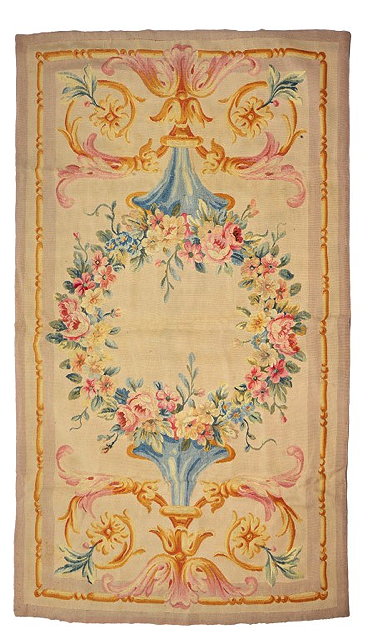 Appraisal: A FRENCH AUBUSSON WALL HANGING OR RUG with classical urn