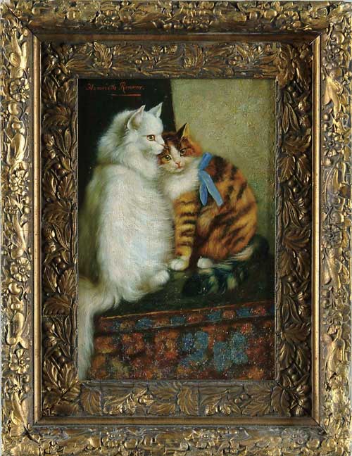 Appraisal: HENRIETTE RONNER-KNIP Dutch - BEST FRIENDS Fine oil on wood