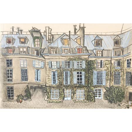 Appraisal: Michael O'Shaughnessy American th Century Paris Courtyard Estimate nbsp nbsp