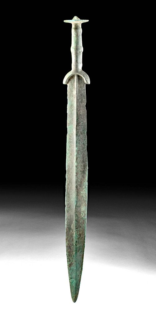 Appraisal: Rare Late Bronze Age Hallstatt Bronze Short Sword Ancient Central