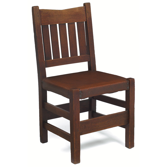 Appraisal: Gustav Stickley side chair