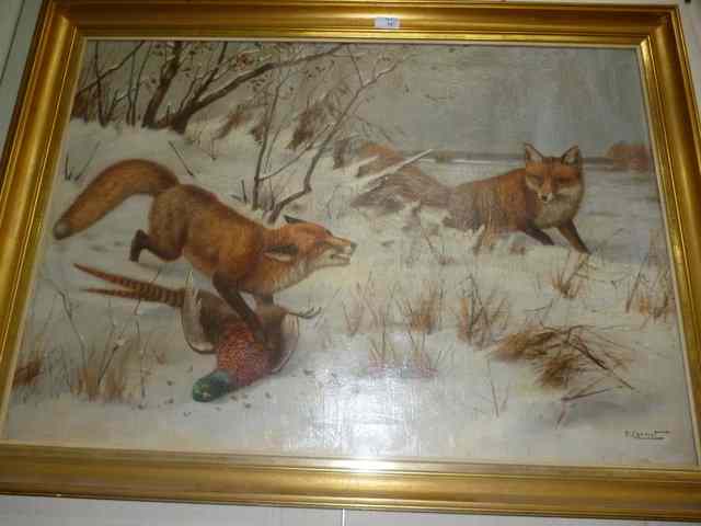 Appraisal: A CARNOT EARLY TH CENTURY A FOX SURPRISING ANOTHER WITH