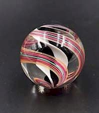 Appraisal: Signed Mark Matthews art glass marble Signed Mark Matthews art