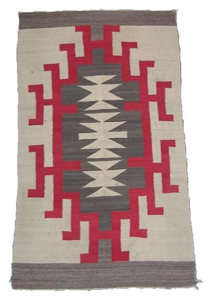 Appraisal: Three Navajo regional rugs circa - One probably Crystal one