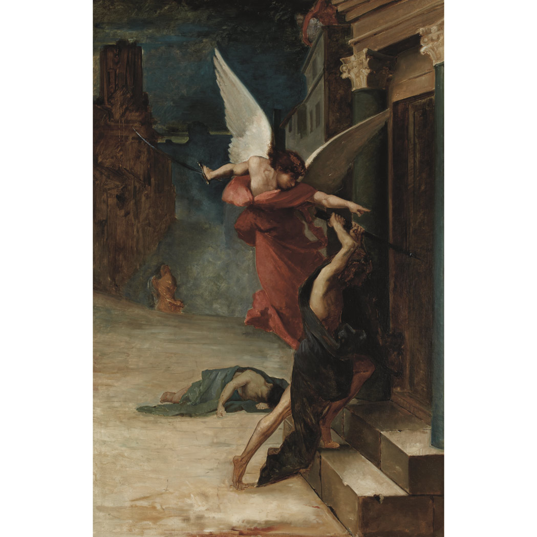 Appraisal: Jules-Elie Delaunay French - Etude pour La peste a Rome