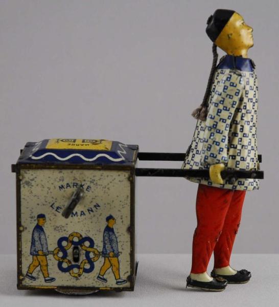 Appraisal: Tin Litho Wind-Up Lehmann Nu-Nu Toy Description Pre-war Germany Depicts