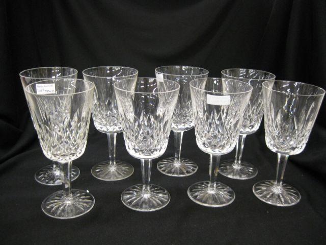 Appraisal: Waterford Crystal Lismore Goblets signed