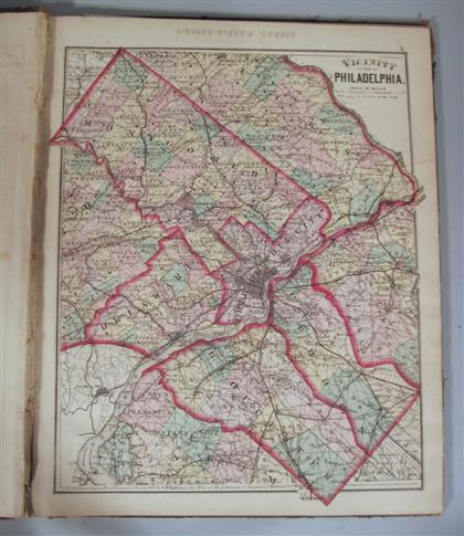 Appraisal: vol Hopkins Griffith M Atlas of Philadelphia and Environs Philadelphia