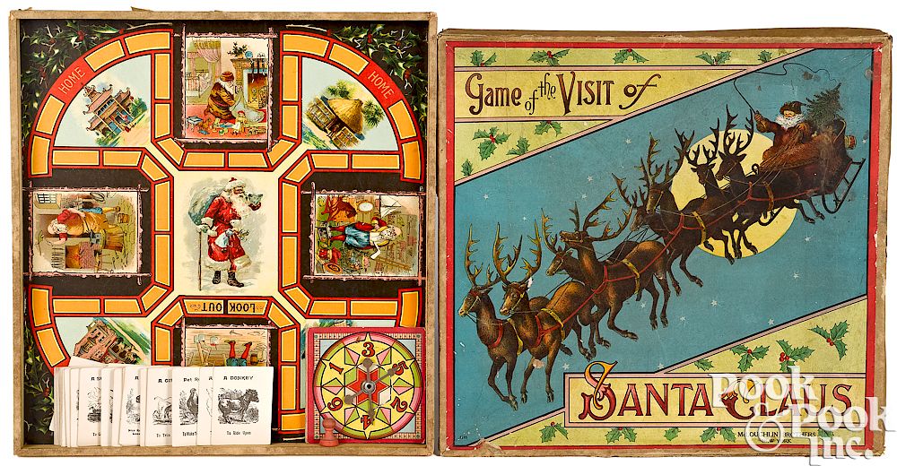 Appraisal: McLoughlin Bros Game of the Visit of Santa Claus McLoughlin