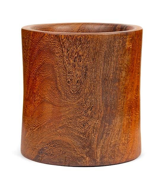 Appraisal: A Jichimu Wood Brush Pot Bitong Height inches A Jichimu