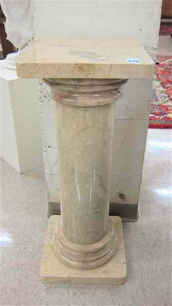 Appraisal: BOTTICINO CLASSICO MARBLE PEDESTAL Italian th century with matching square