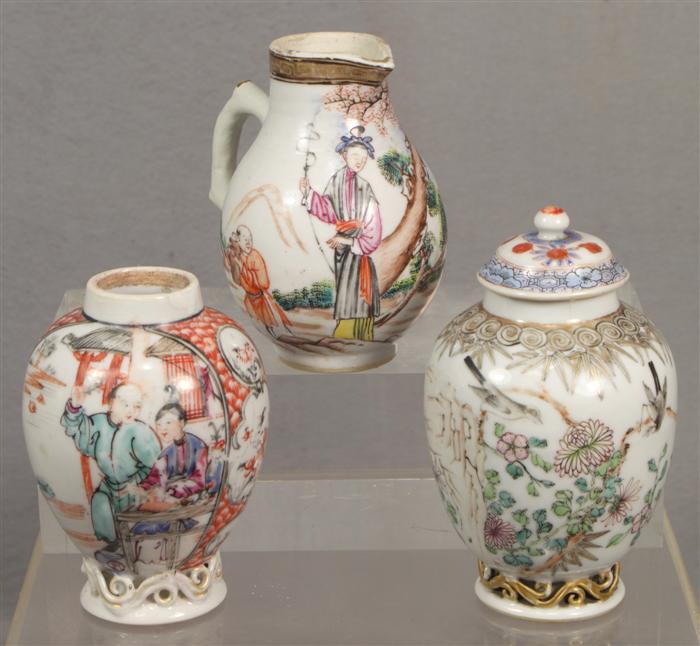 Appraisal: pieces of Chinese pieces to include tea caddies and a