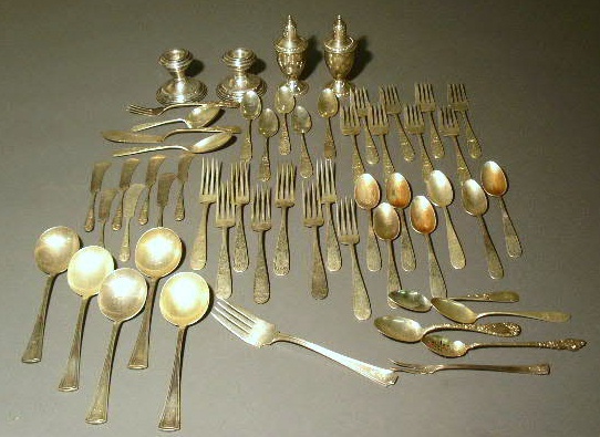 Appraisal: Group of sterling silver- flatware of various patterns and makers