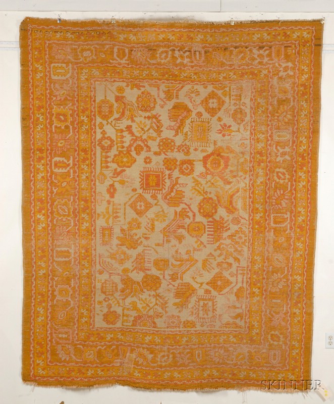 Appraisal: Ushak Small Carpet West Anatolia late th century small areas