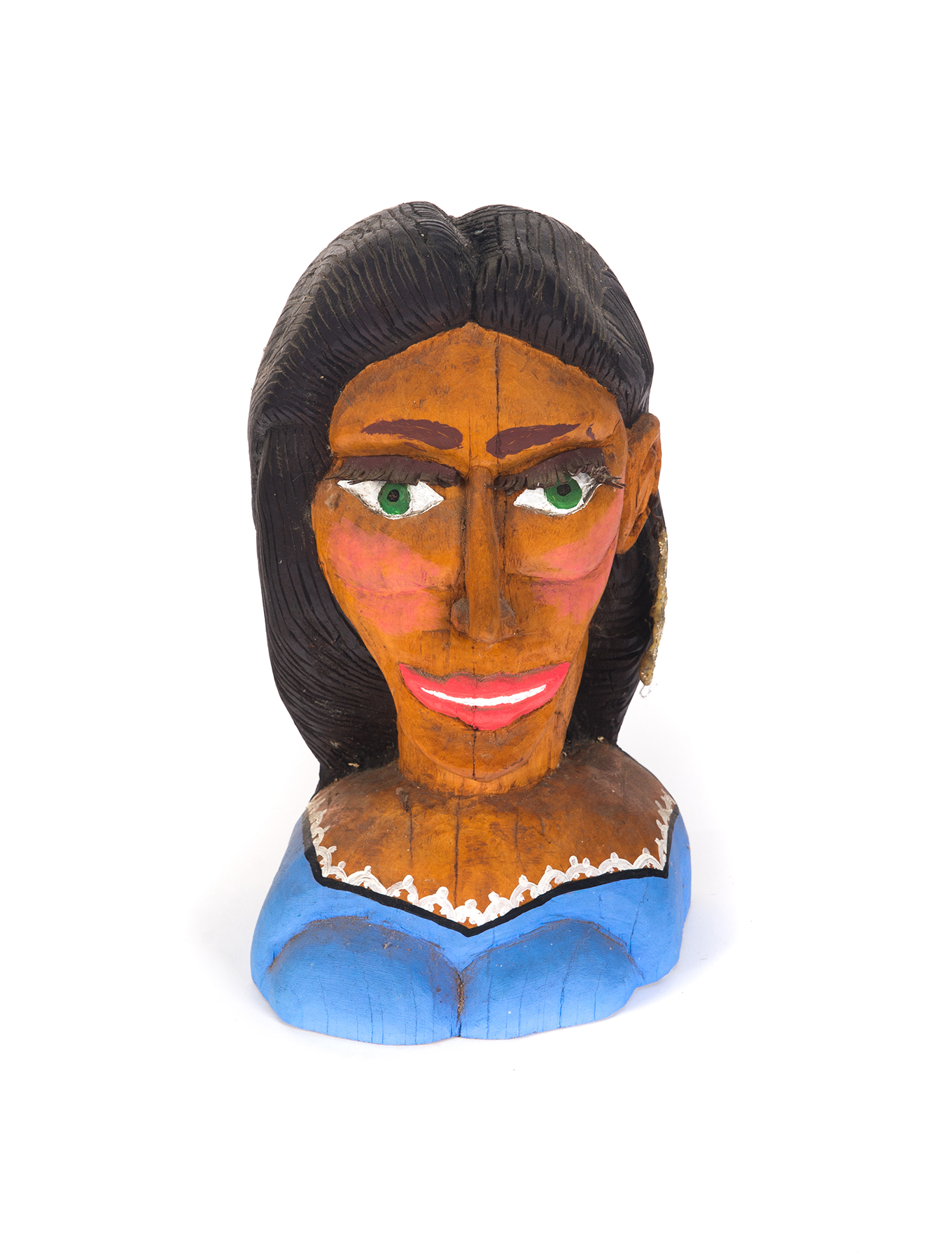 Appraisal: FOLK ART PORTRAIT OF EMILOU HARRIS BY RICKY BARNES OHIO