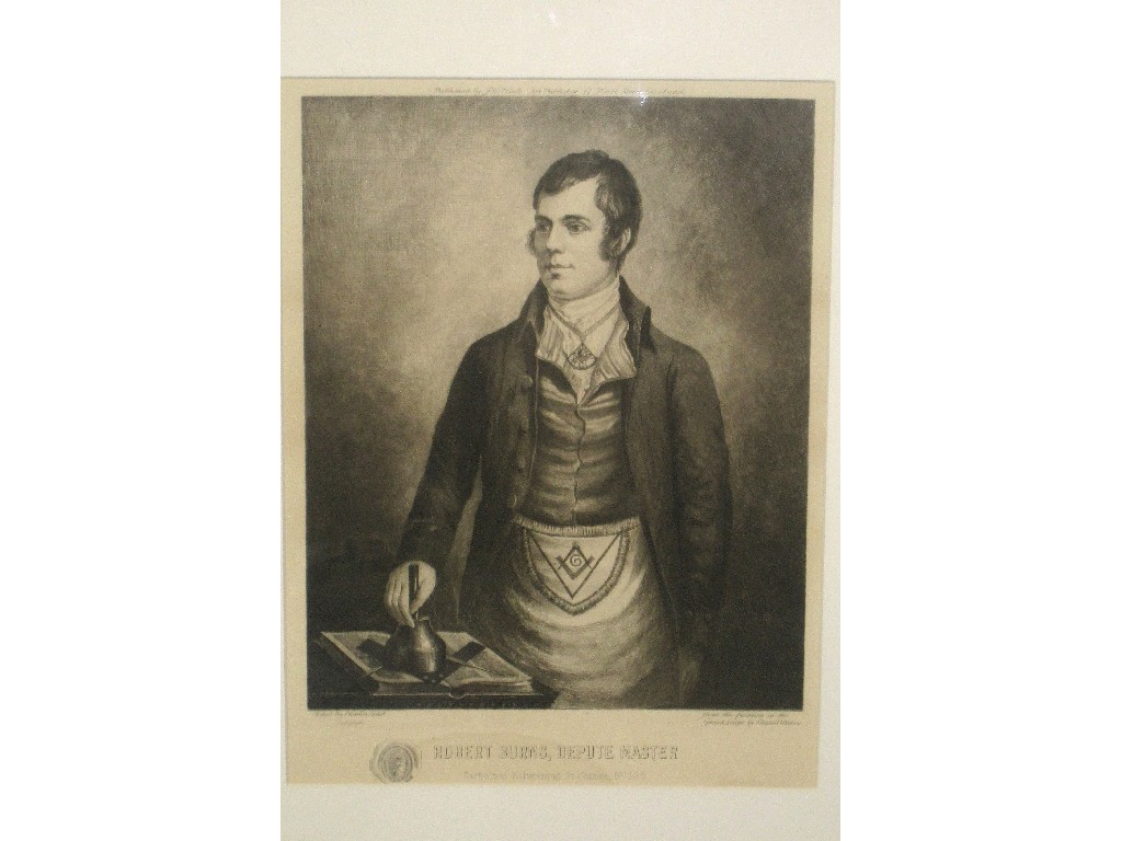 Appraisal: CHARLES EWART Engraving 'Robert Burns Depute Master'