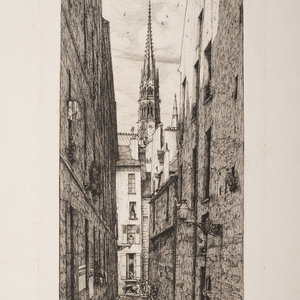 Appraisal: Charles Meryon French - La Rue des Chantres Paris etching