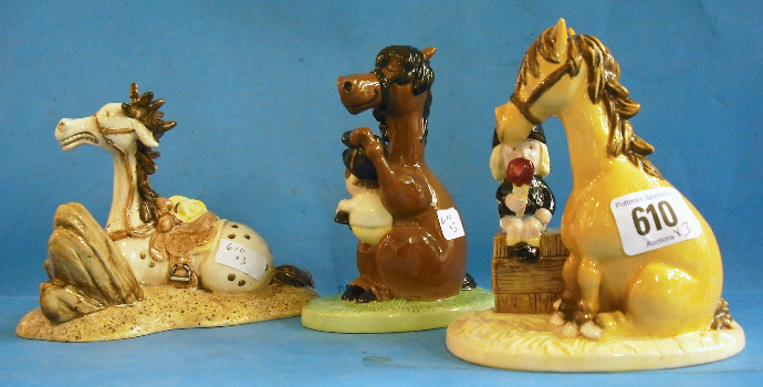 Appraisal: Royal Doulton Figures from the Thelwell collection comprising So Treat