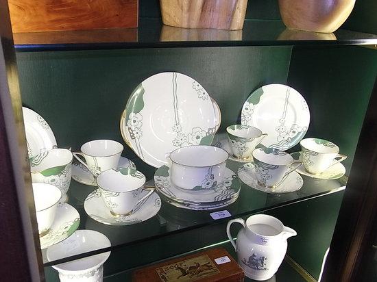 Appraisal: A ROYAL DOULTON 'GLAMIS' ART DECO STYLE PART TEA SERVICE