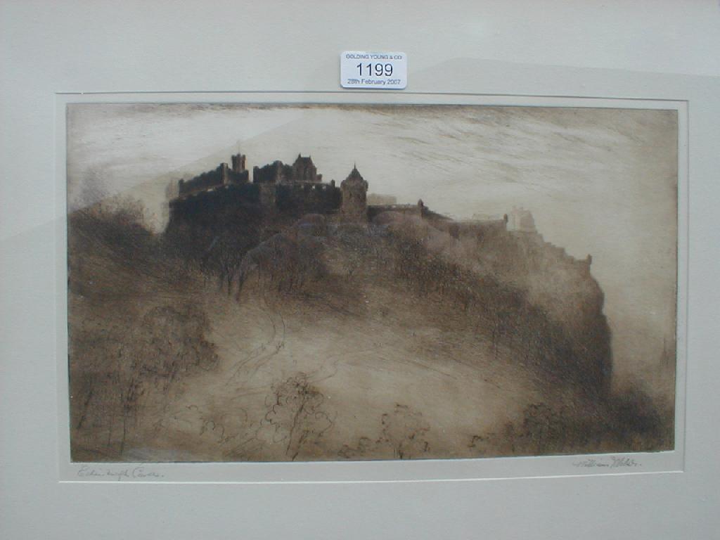 Appraisal: After William Miller Edinburgh Castle etching x