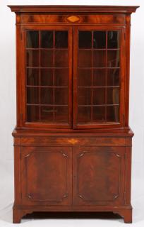 Appraisal: BERKEY GAY FEDERAL-STYLE MAHOGANY CHINA CABINET C 'S H L