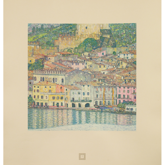 Appraisal: Gustav Klimt Austrian - Malcesine on Lake Garda collotype No