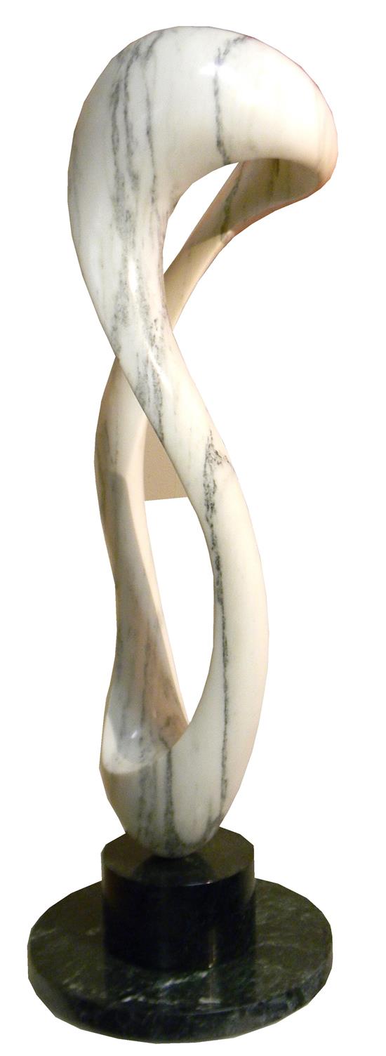 Appraisal: Allen Dwight Vermont b Free Form - highly polished white