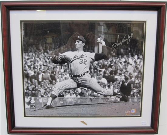 Appraisal: SANDY KOUFAX SIGNED PHOTOGRAPH