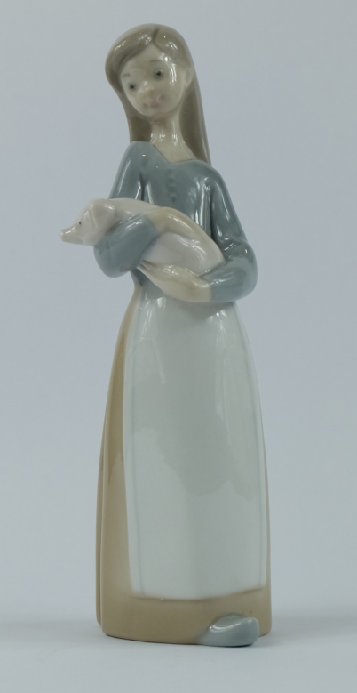 Appraisal: Lladro figure of Girl with Piglet height cm