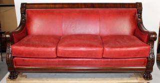 Appraisal: Rare American HZ Mallen RJ Horner sofa Rare Antique American