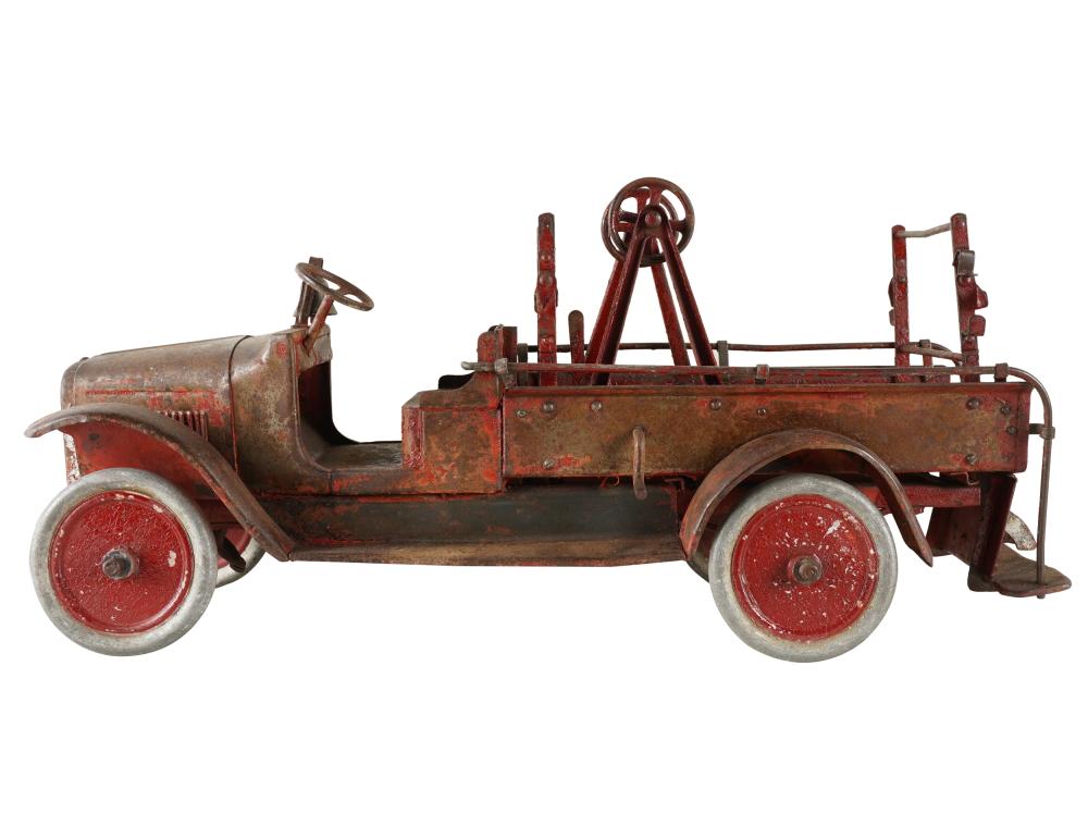 Appraisal: VINTAGE CAR MODELpainted metal Condition with paint loss and wear