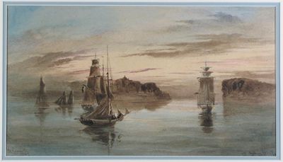 Appraisal: William Henry Raworth Australian - Off Sydney harbour Signed titled