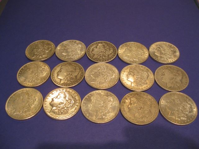 Appraisal: Morgan Silver Dollars to mixed some near uncirculated