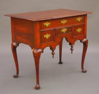 Appraisal: New England QA Lowboy An th century New England Queen