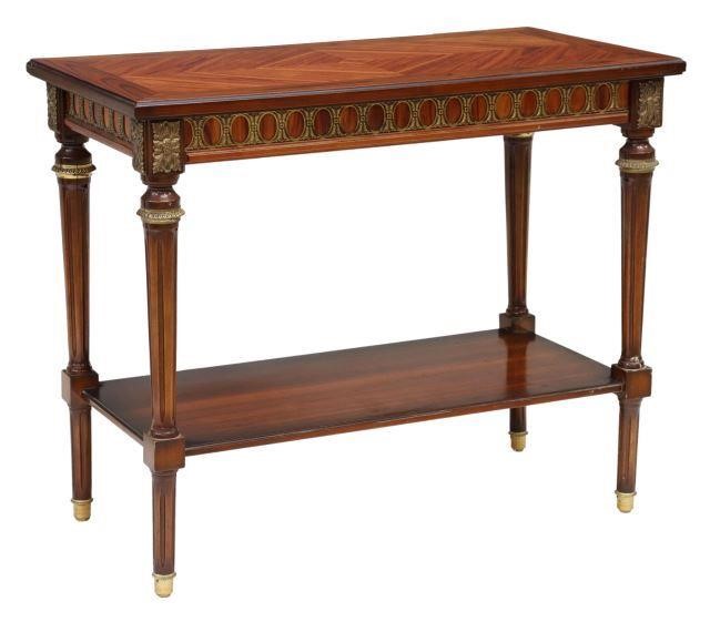 Appraisal: French Louis XVI style mahogany side table late th c