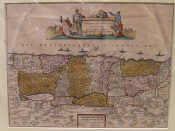 Appraisal: An early th c hand coloured map of Palestine by