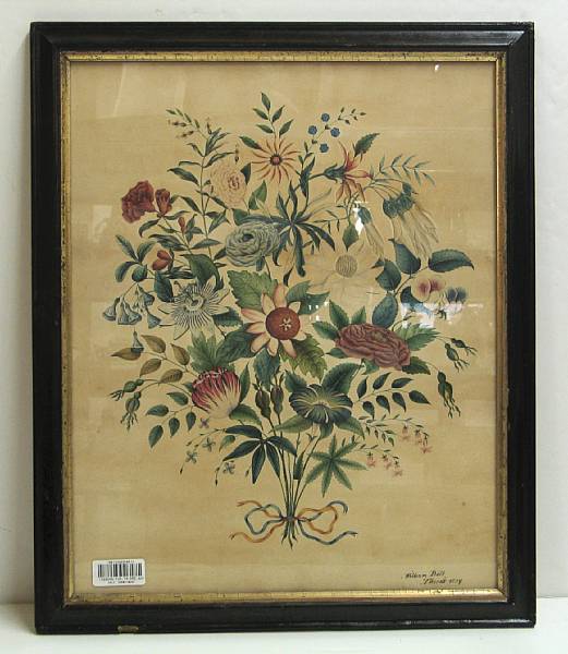 Appraisal: An English floral watercolor William Bell Thirsk North Yorkshire England