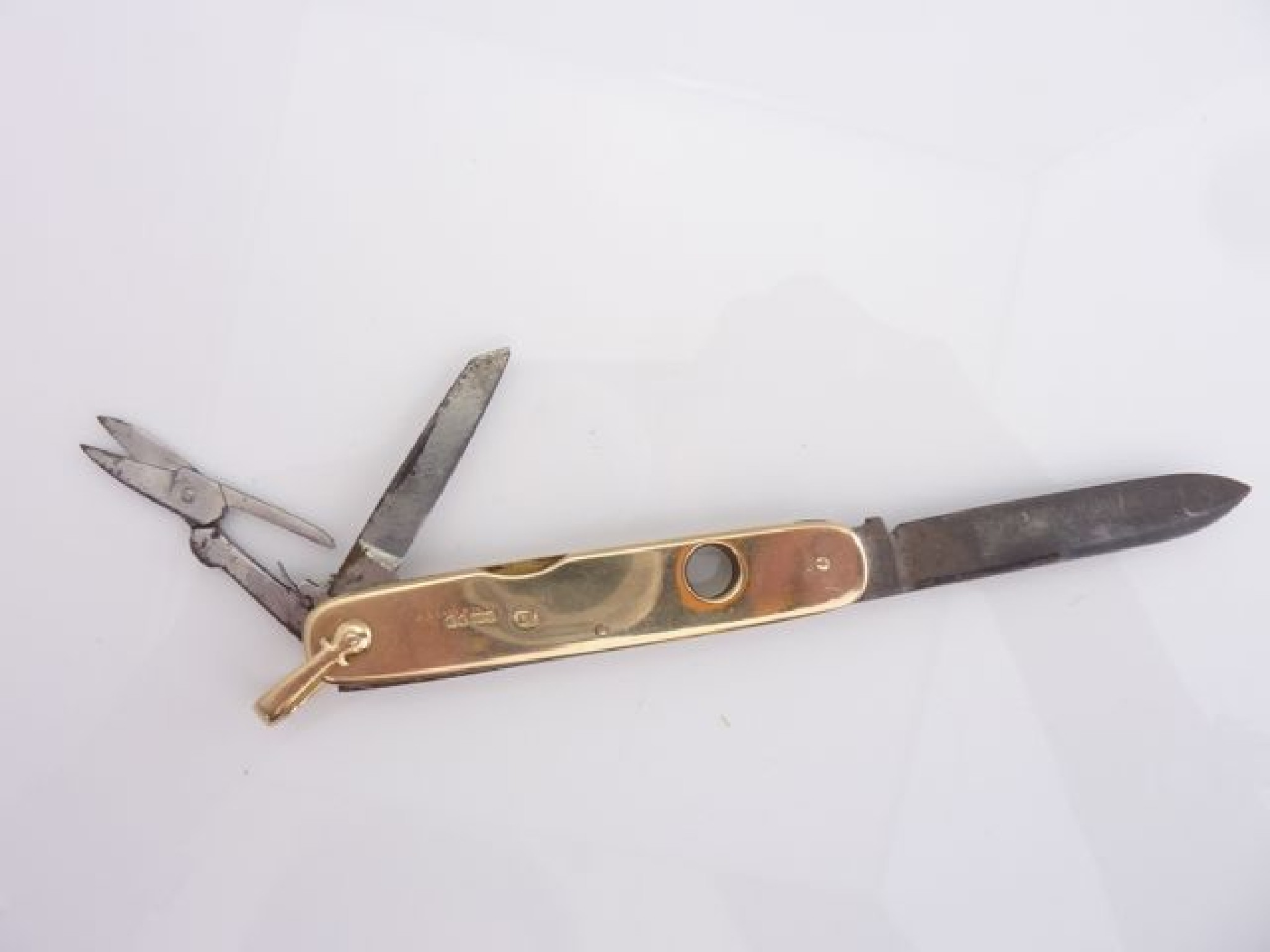 Appraisal: A Victorian ct gold pocket knife Walter Thornhill Co London