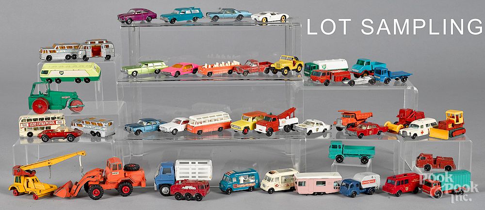 Appraisal: Large group of Lesney Matchbox and Johnny Lightning cars Large