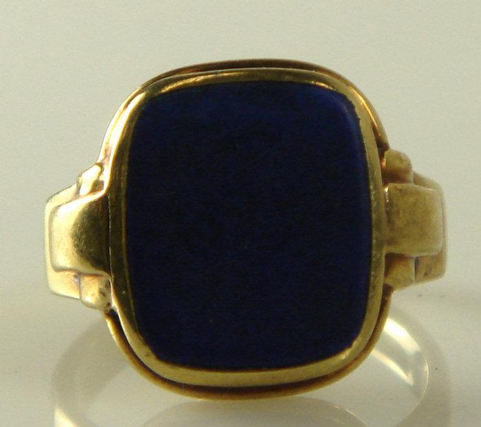 Appraisal: K YG lapis ring size dwt total Estimate -