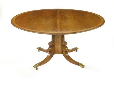 Appraisal: An early th century mahogany centre table the circular moulded