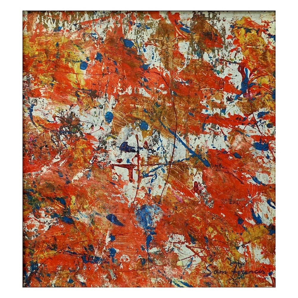 Appraisal: Sam Francis American - Attributed to Sam Francis American -