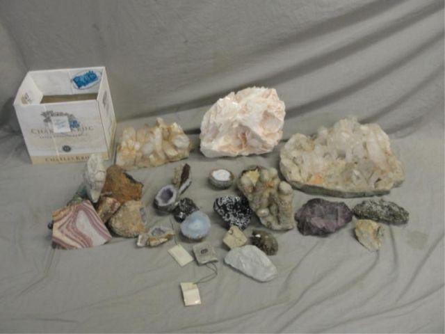 Appraisal: Large Collection of Specimen Minerals From an Orange County NY