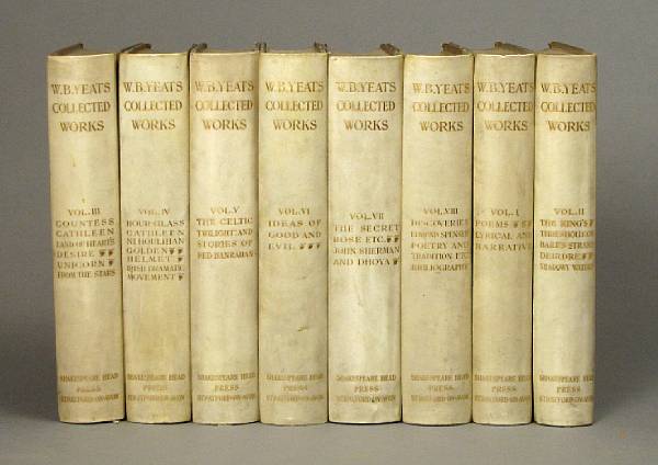 Appraisal: YEATS WILLIAM BUTLER - Collected Works in Verse and Prose