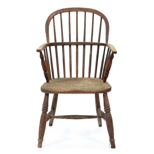 Appraisal: An ash low back Windsor chair Lincolnshire mid th c