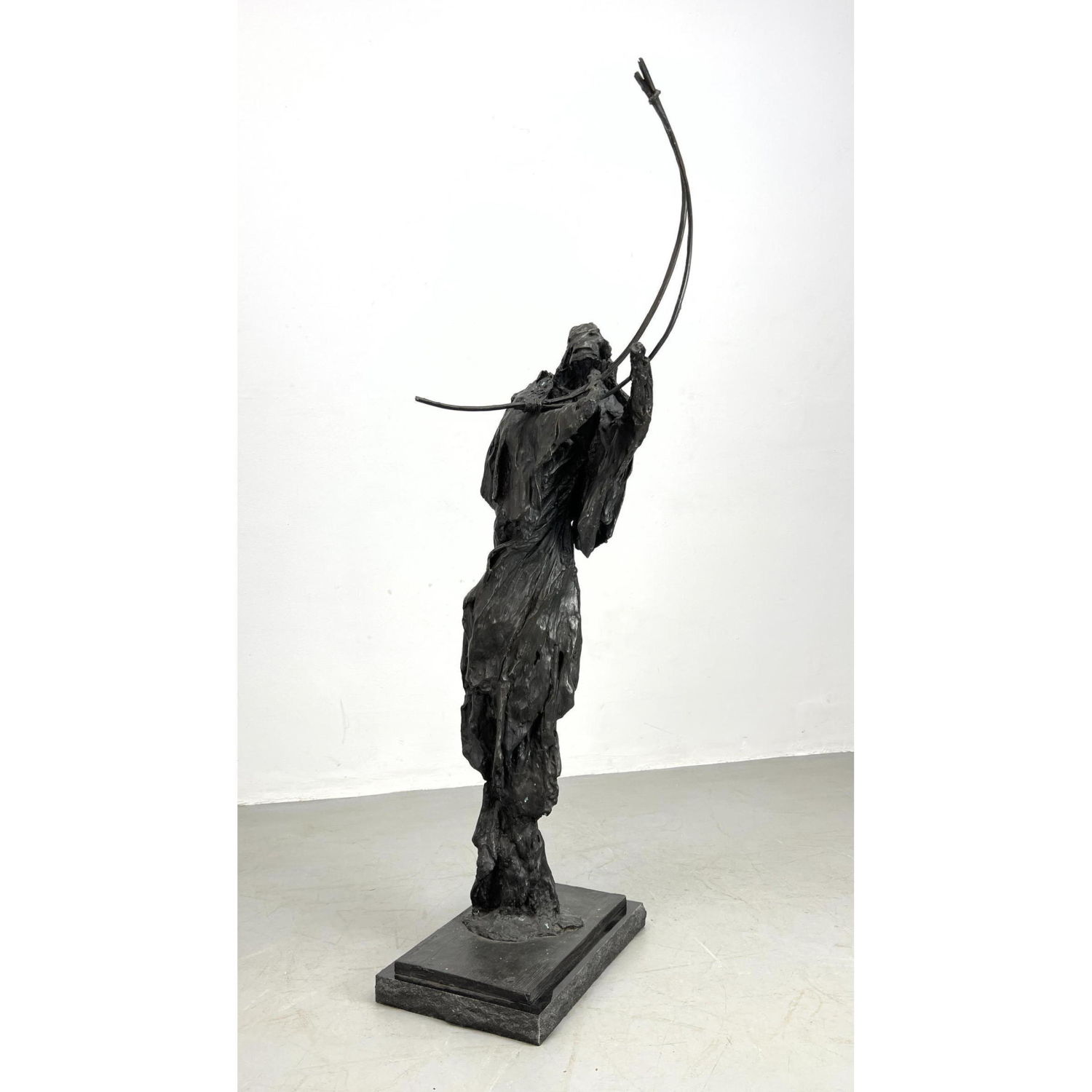 Appraisal: Large RUTH WALDMAN Bronze Sculpture Figural abstract Brutalism Dimensions H