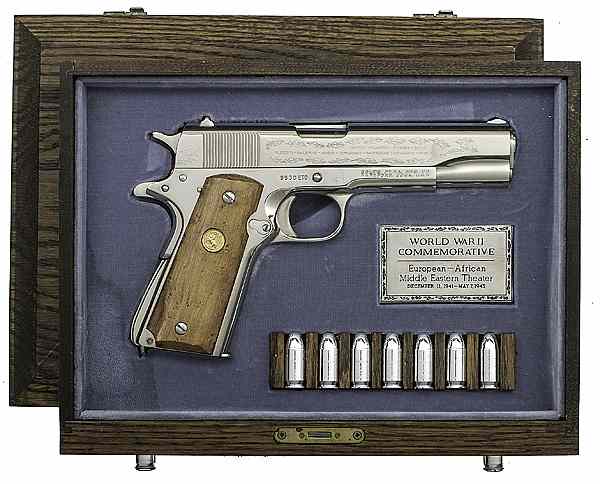 Appraisal: Colt Government Model Pistol ETO Commemorative Cased cal barrel S