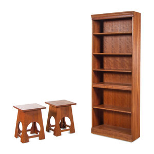 Appraisal: Two Stickley Cherry Side Tables and a Stickley Cherry Bookcase