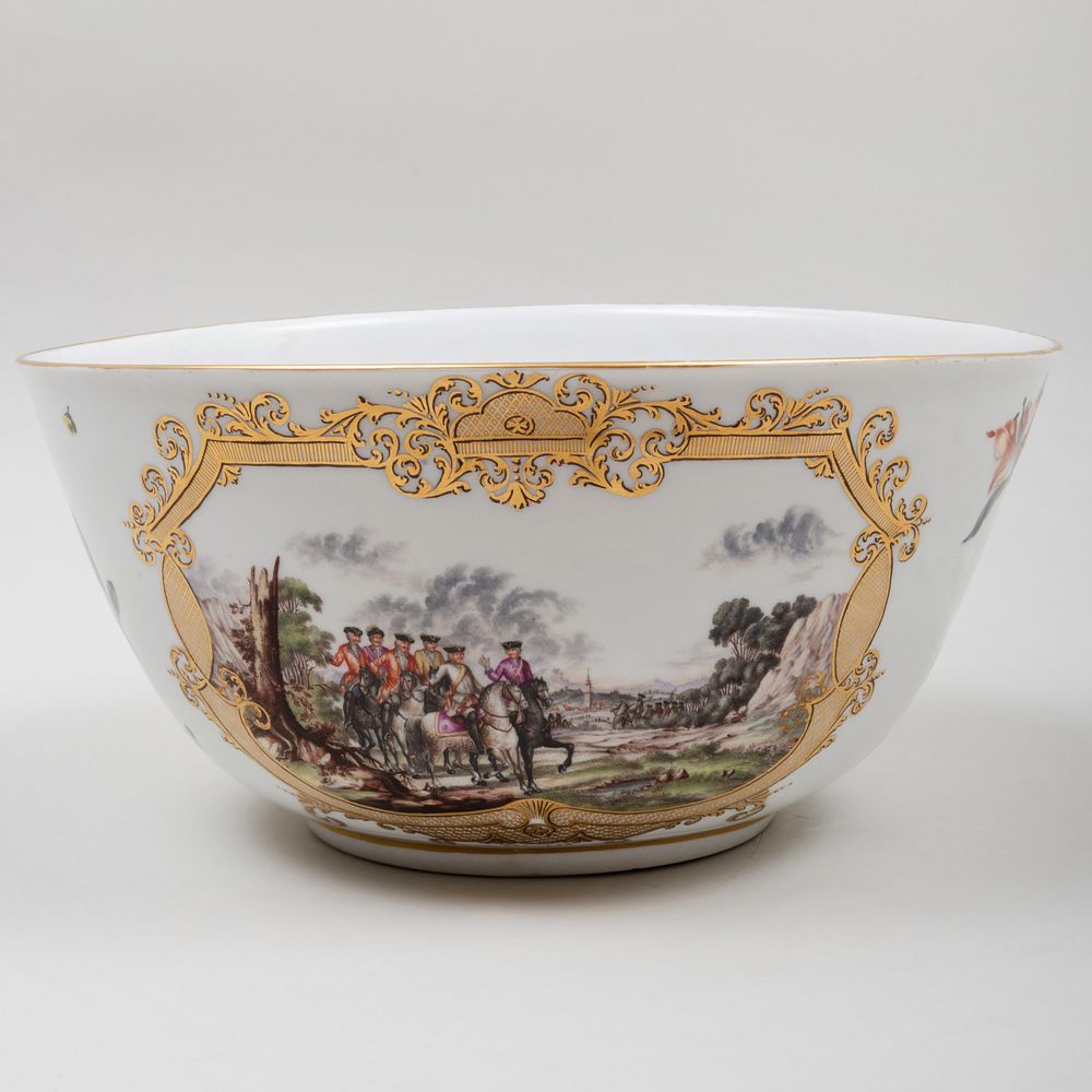 Appraisal: Large Meissen Porcelain Bowl Blue crossed swords impressed ' '