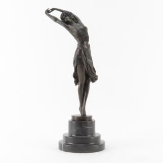 Appraisal: After Claire Jeanne-Roberte Colinet French - Bronze Figure Dancer on